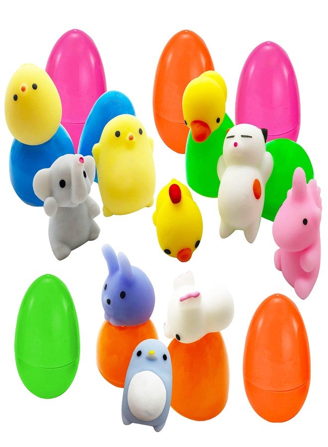Kiddokids 50 Mochi Squishy Toy Prefilled Easter Eggs, Stress Relief Squishies Toy for Easter Theme Party Favor, Easter Eggs Hunt, Easter Basket Egg Fillers, Classroom Prize Supplies, Goodie Bag Stuffers - Image 3